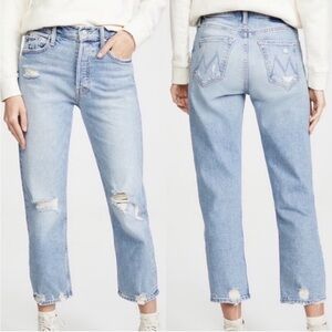 MOTHER Jeans The TOMCAT The Confession Distressed Size 25